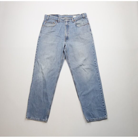 Vintage Y2K 2001 Levis 550 Mens 36x29 Distressed Relaxed Fit Denim Jeans USA